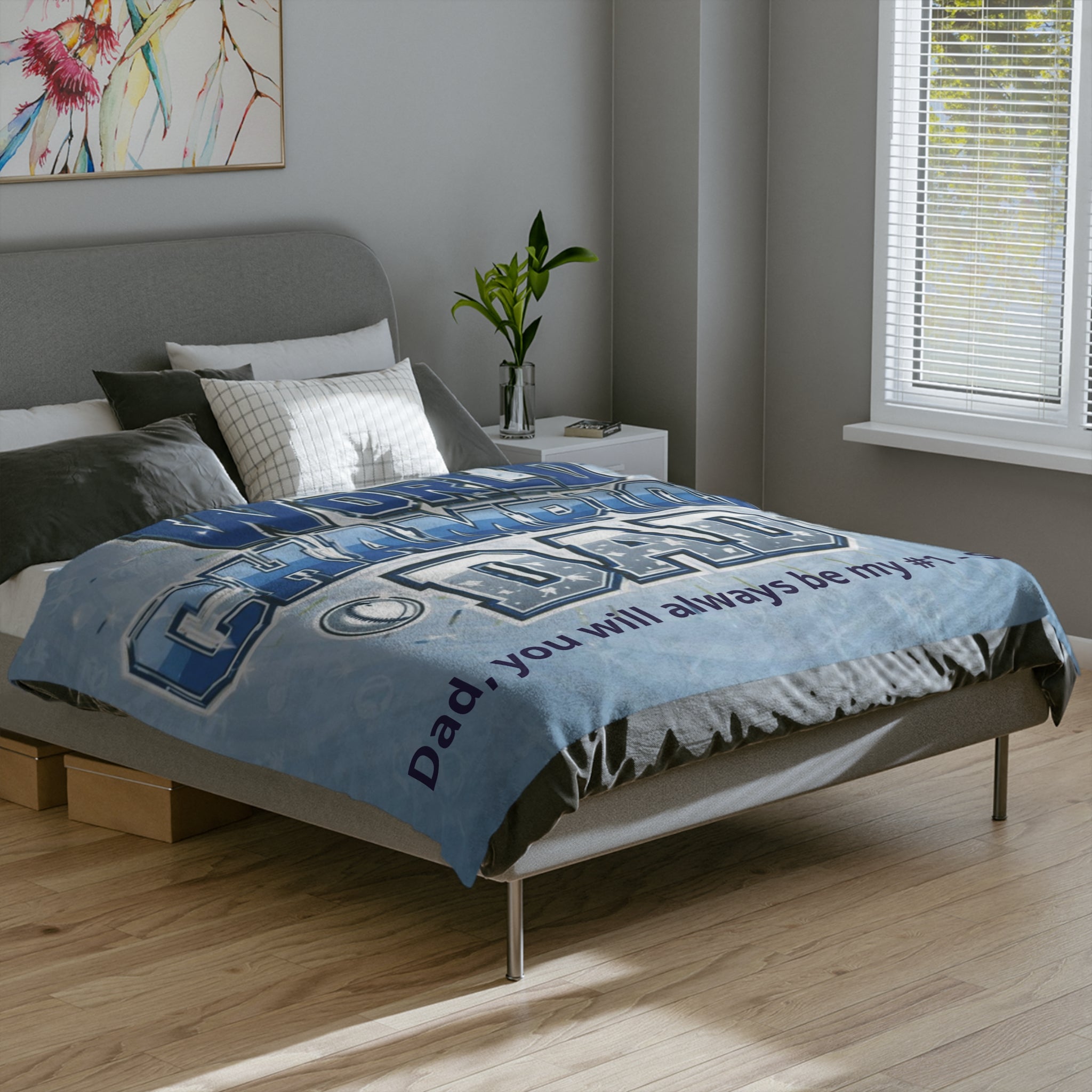 Personalized Blanket — Personalized "Dad, you will always be my #1