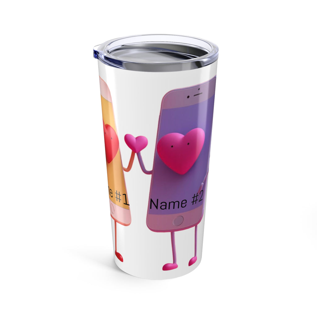 Personalized Valentine's Heart Tumbler 20oz