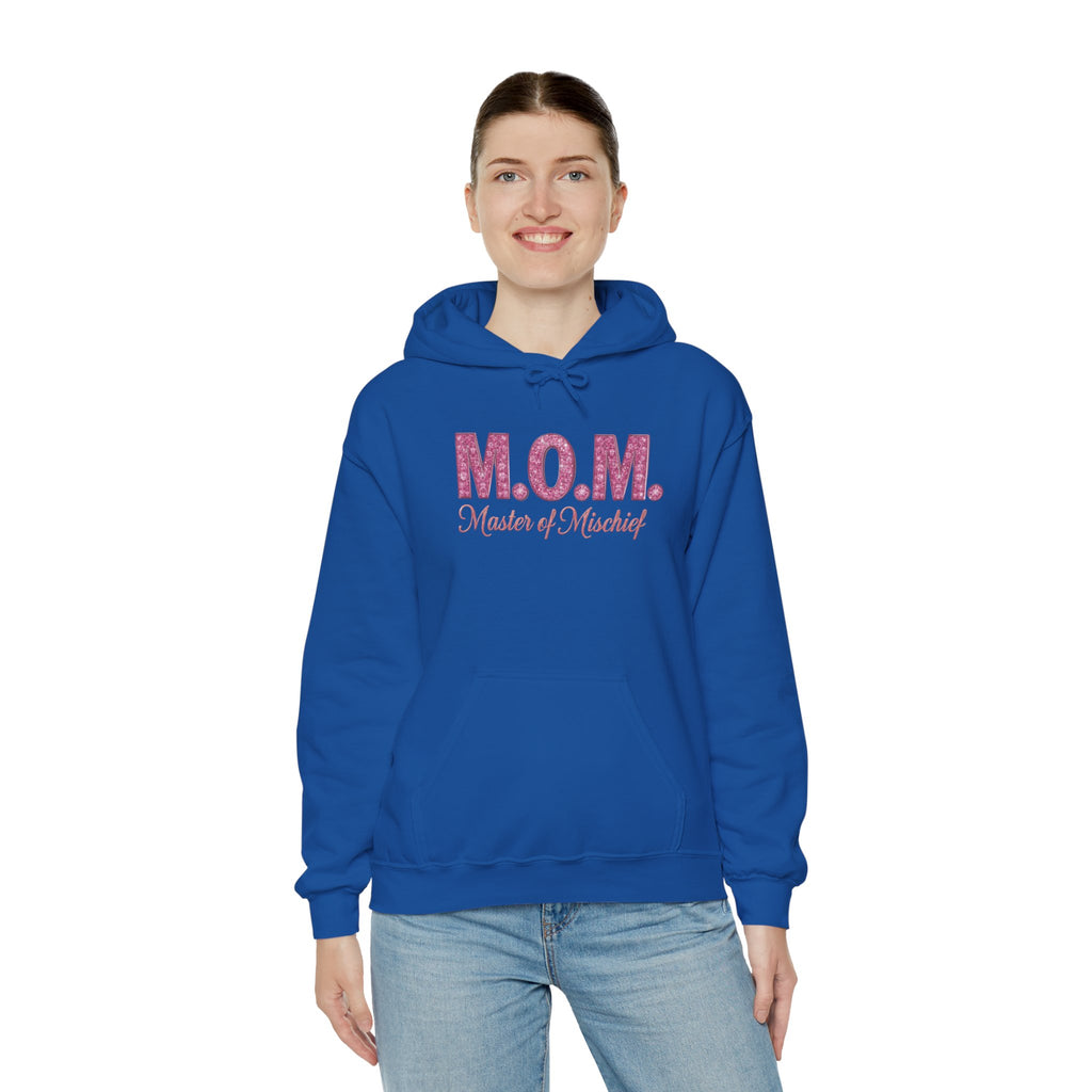 Mom Hoodie — "M.O.M. Master of Mischief" Graphic Mother's Day Pullover