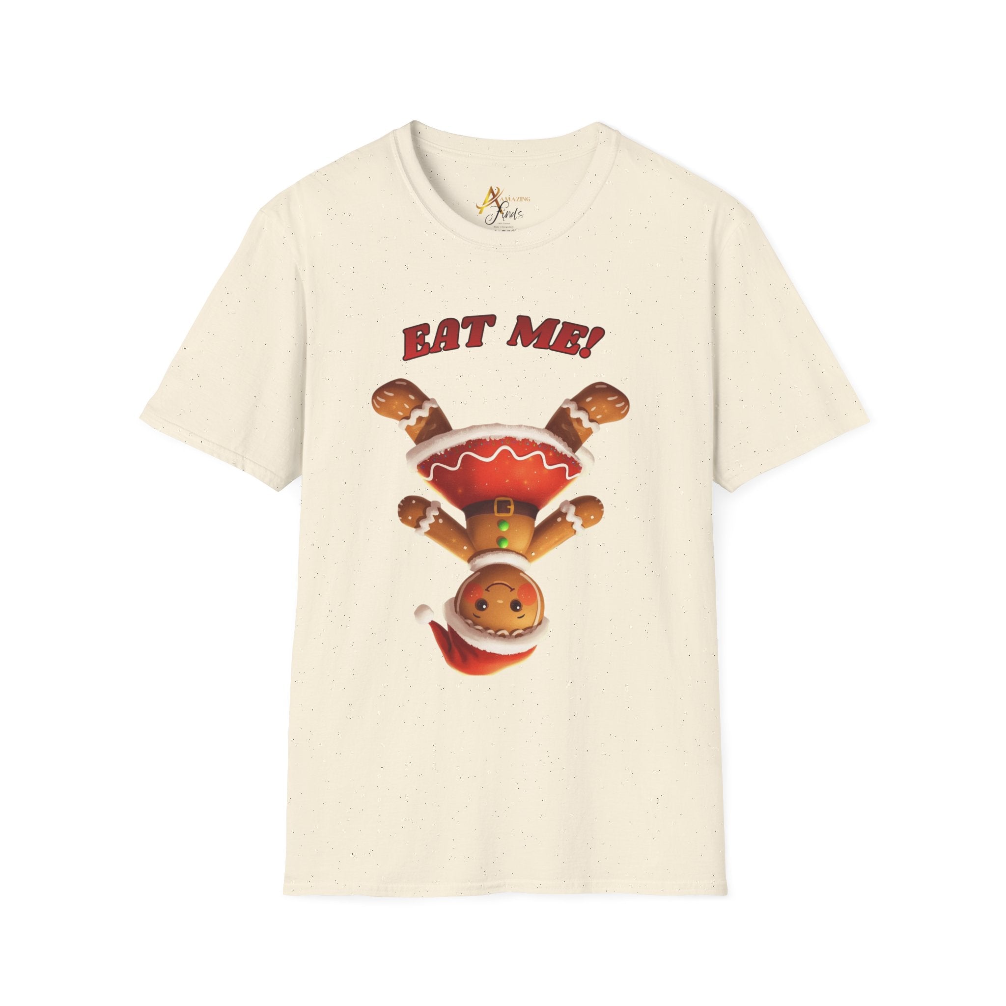 Adult Themed Gingerbread Woman T-Shirt -  'Eat Me!' Christmas Attire