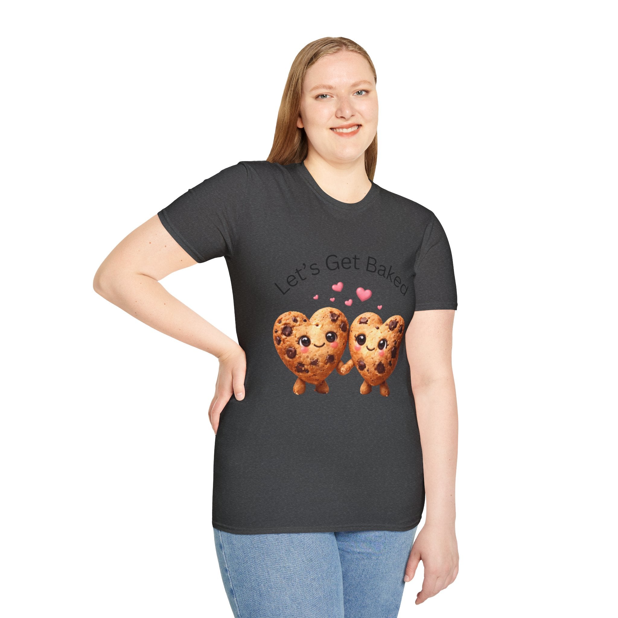 Let's Get Baked Cookie Hearts T-Shirt