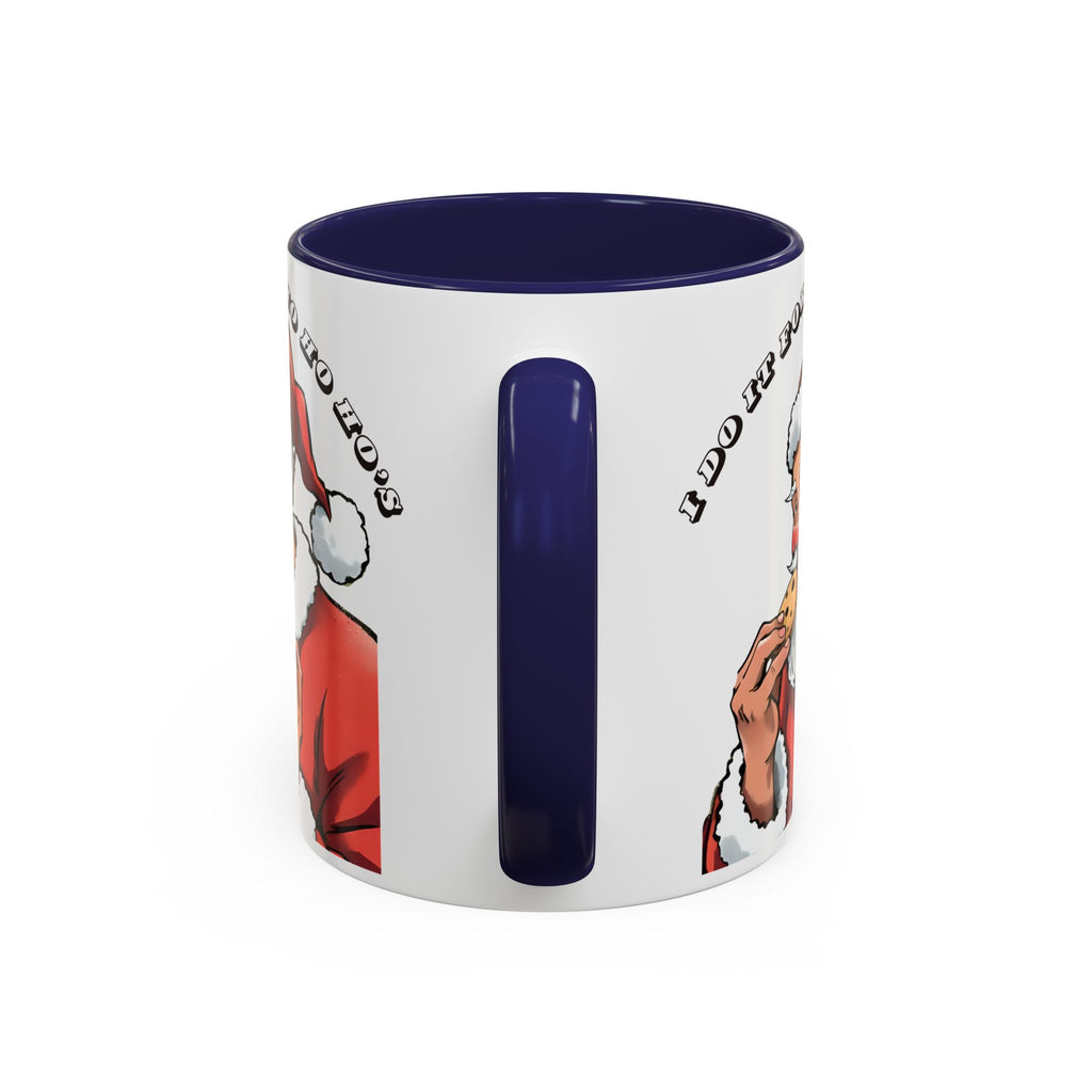 Coffee Mug - Santa Eating Cookie "I Do It For The Ho Ho Ho" Holiday Christmas Mug (11/15 oz)