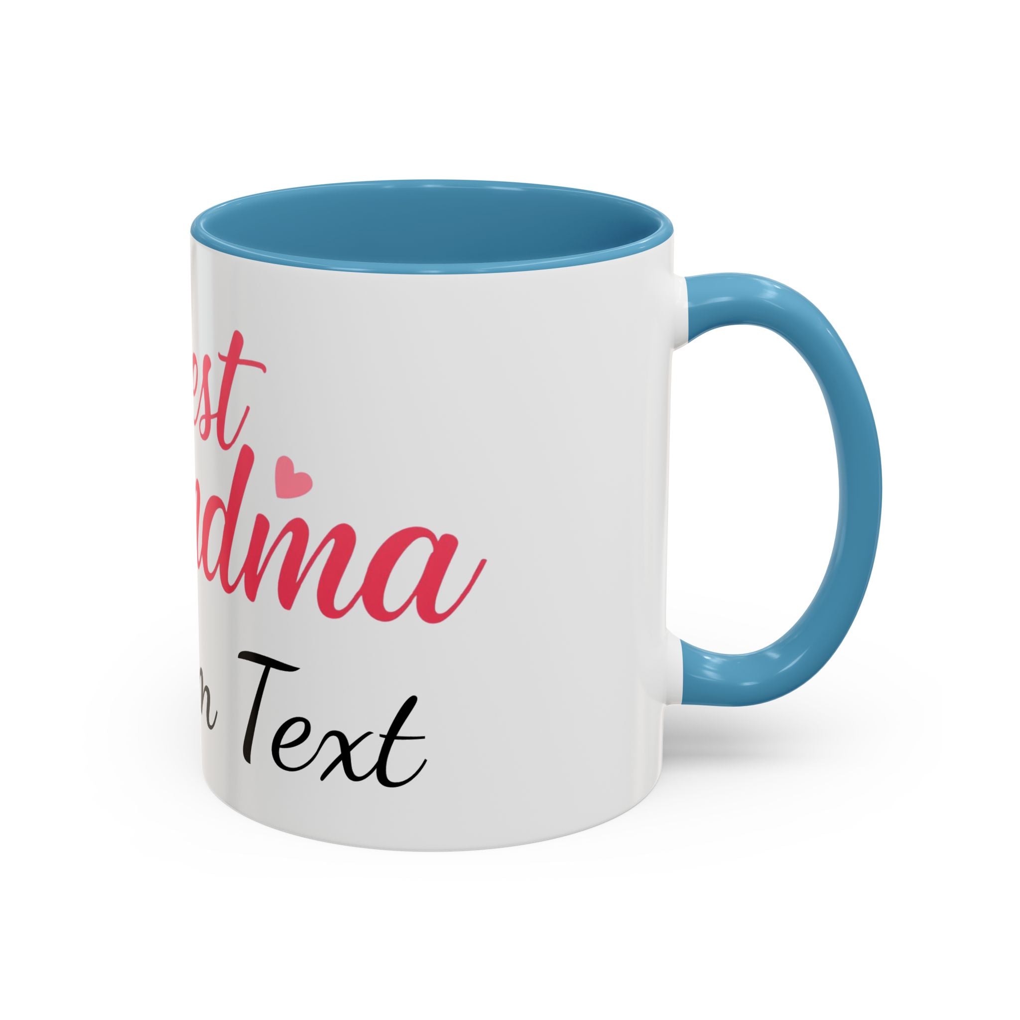 Best Grandma Custom Text Accent Coffee Mug — Personalized Gift for Grandmothers