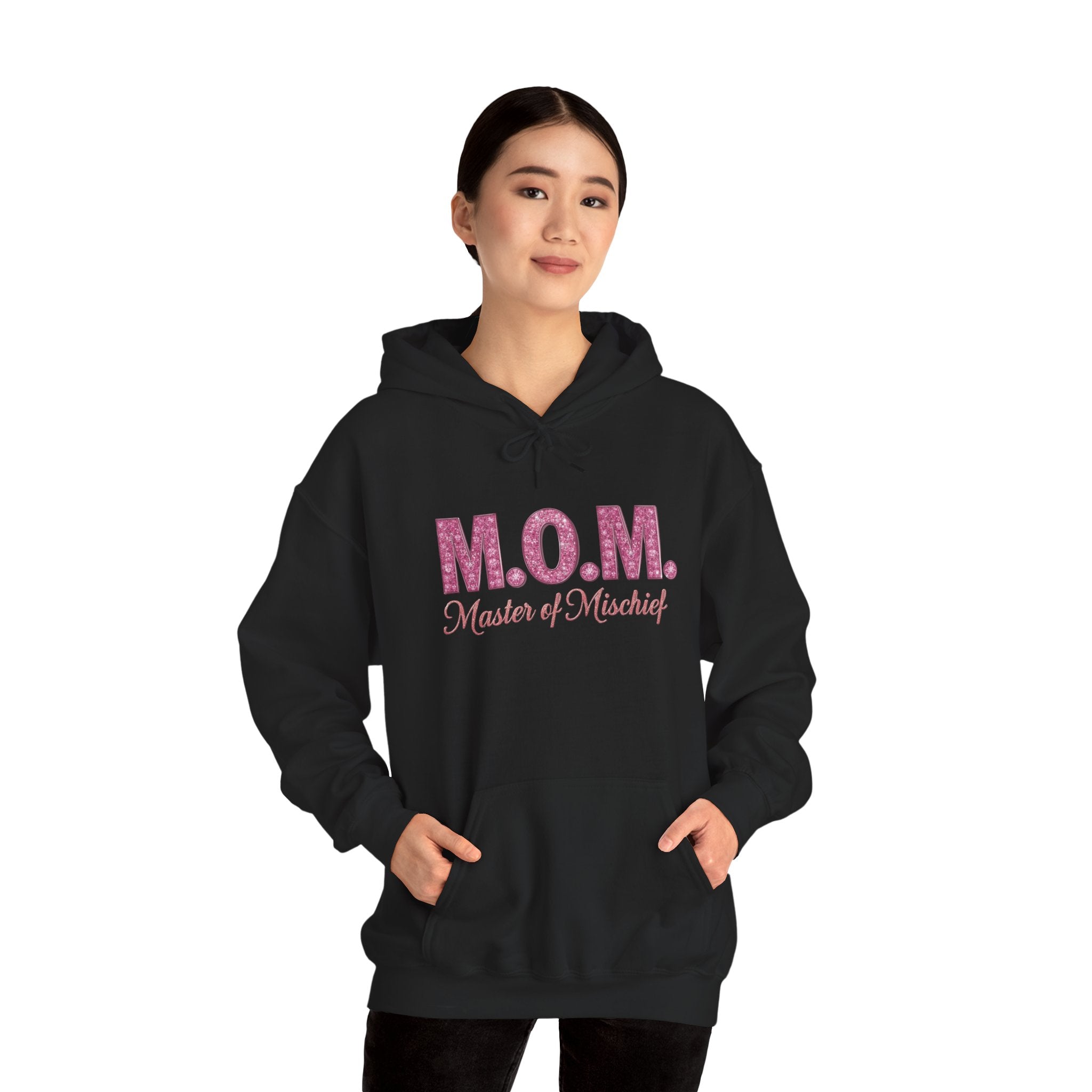 Mom Hoodie — "M.O.M. Master of Mischief" Graphic Mother's Day Pullover