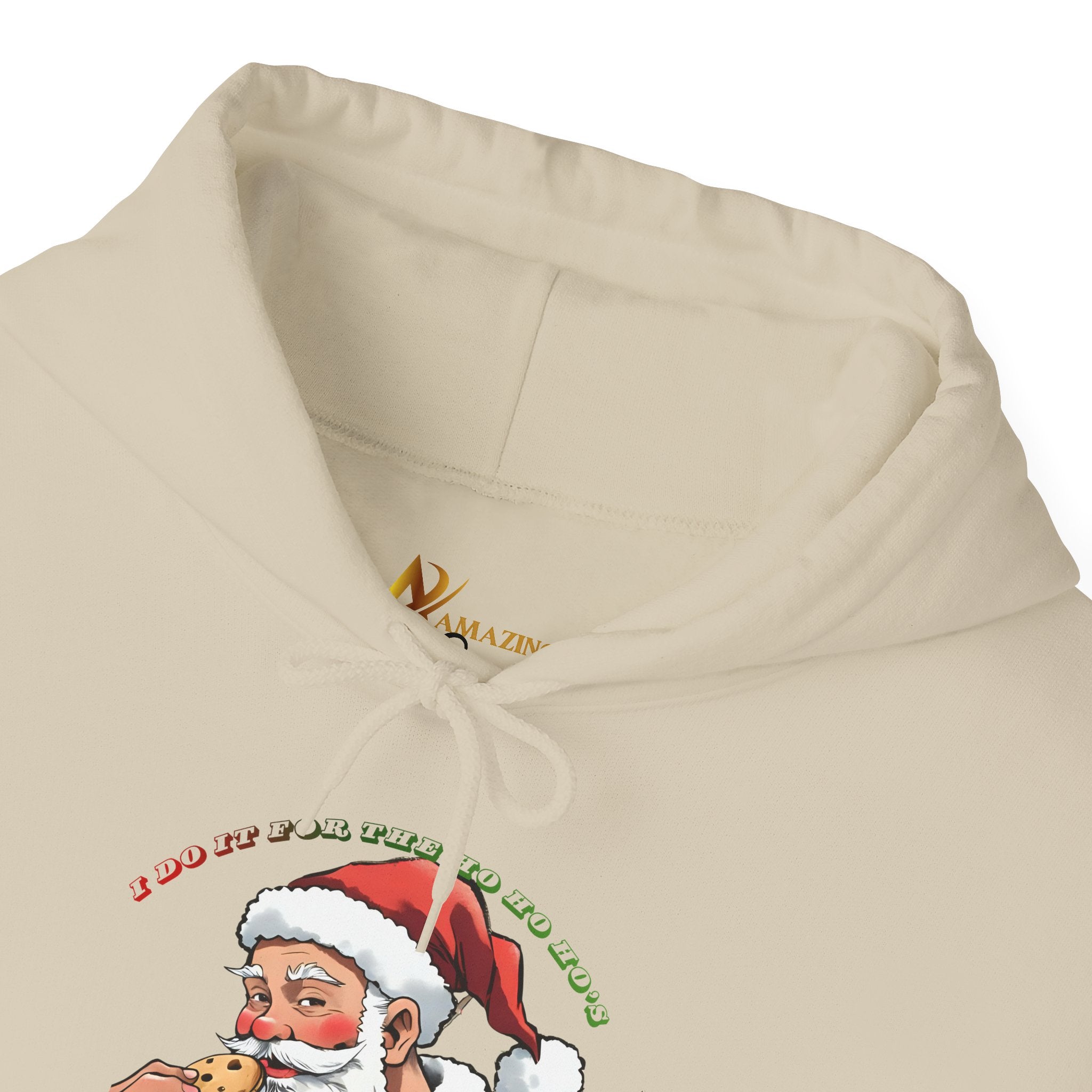 Adult Themed Santa Cookie Hoodie – 'I Do It For The Ho Ho Ho's' Christmas Attire
