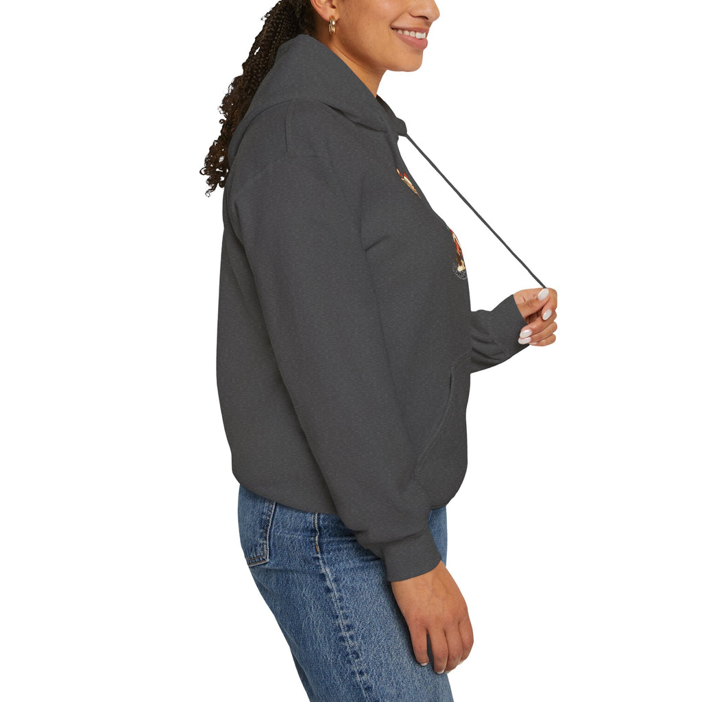 Adult Themed Mrs. Clause Hoodie - 'I Love Santa's Pole' Christmas Attire