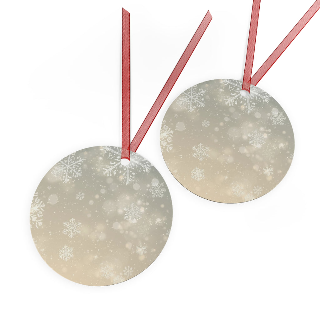 Snowflake Bell Metal Ornament — Elegant Winter Holiday Decoration