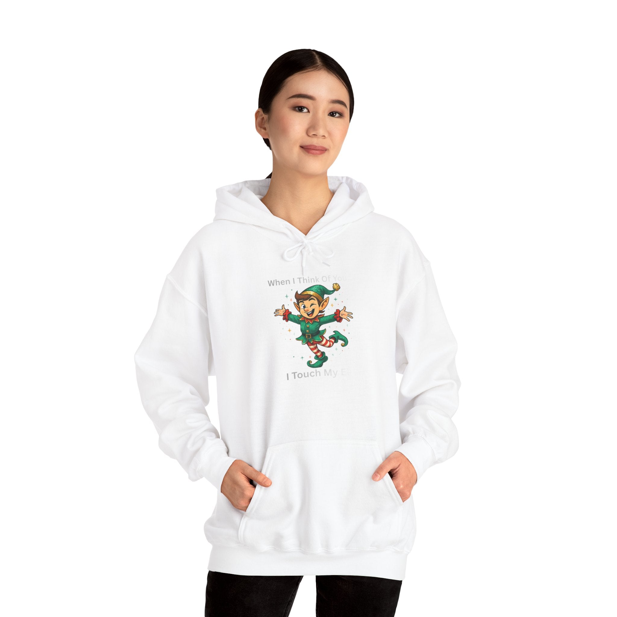 Christmas Elf Hoodie — Cute Dancing Elf 'When I See Tinsel' Holiday Sweatshirt