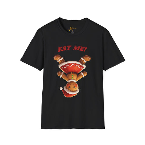Adult Themed Gingerbread Woman T-Shirt -  'Eat Me!' Christmas Attire