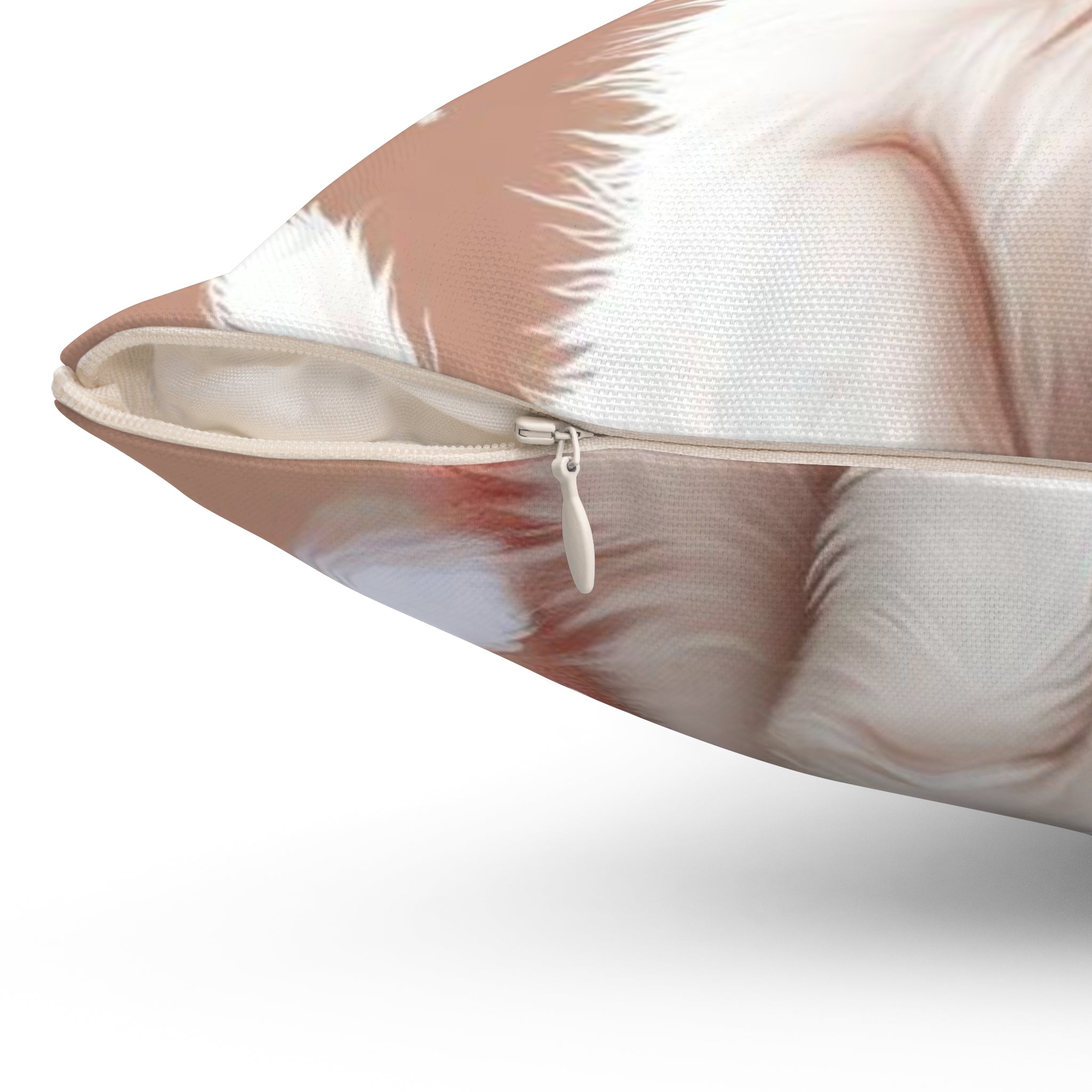 Christmas Kitten Throw Pillow — Cute Cat in Santa Hat Holiday Decor