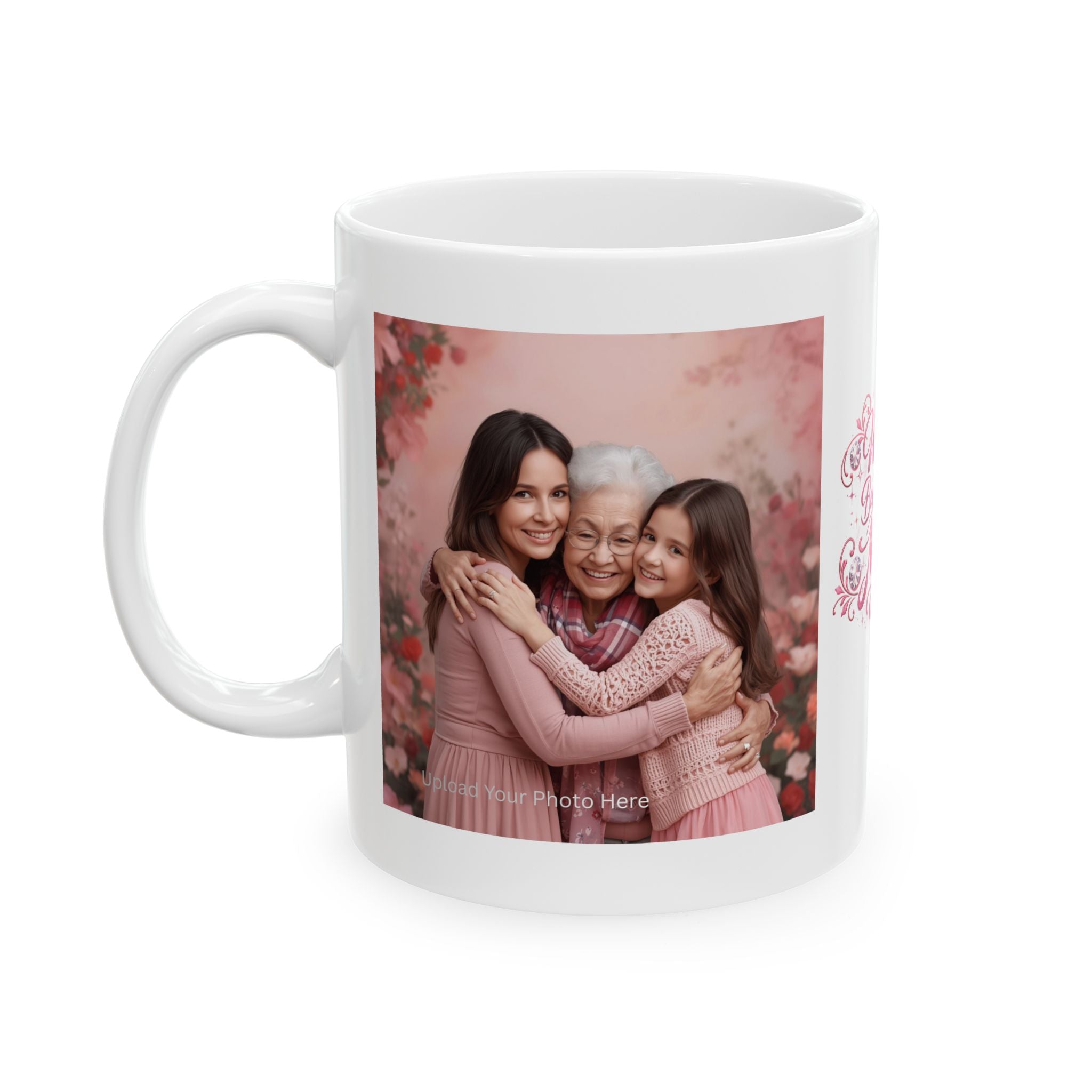 Warmth Begins With Mom Ceramic Mug — Mother's Day Floral Coffee Cup (11oz/15oz)