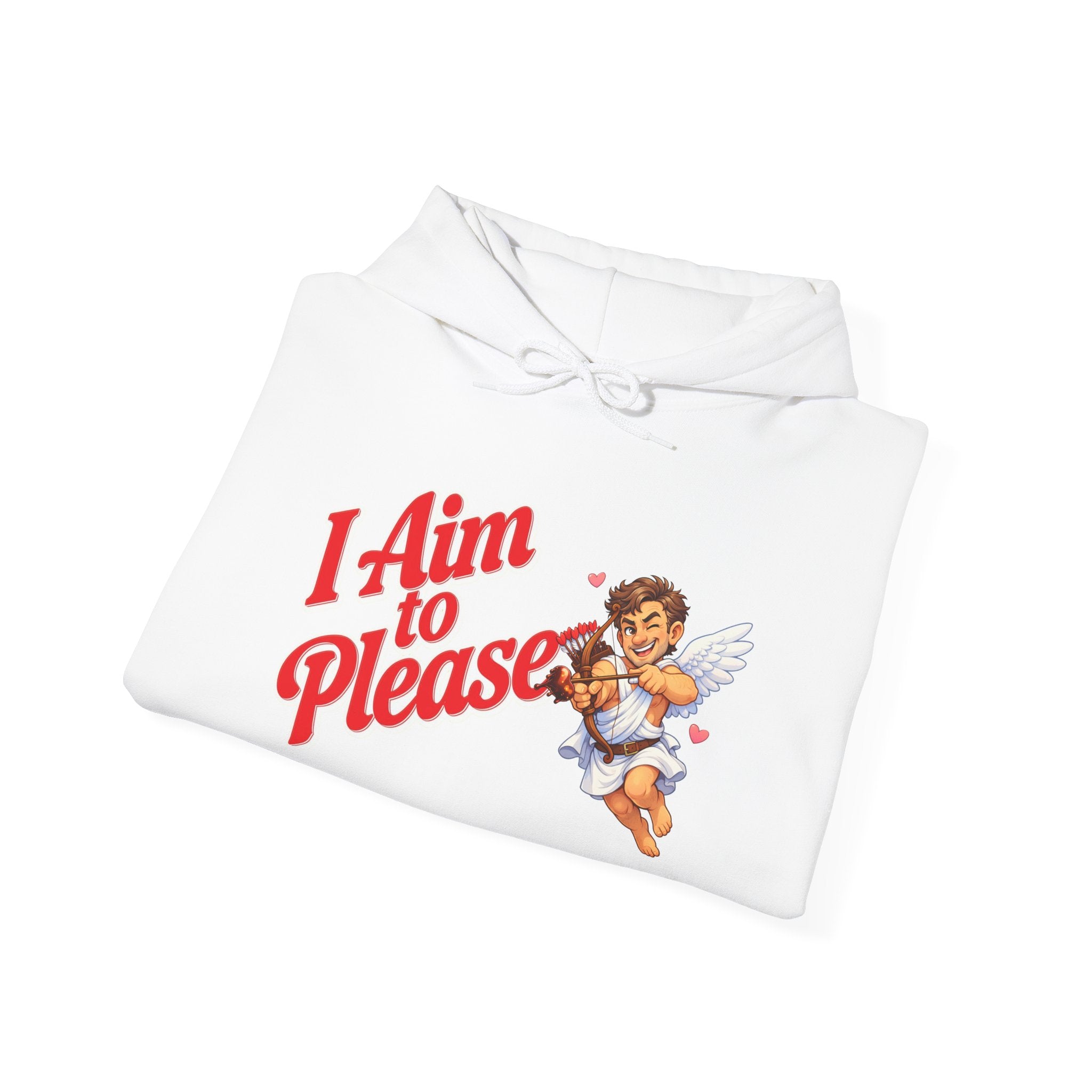 Valentines Day Cupid Hoodie - "I Aim To Please"