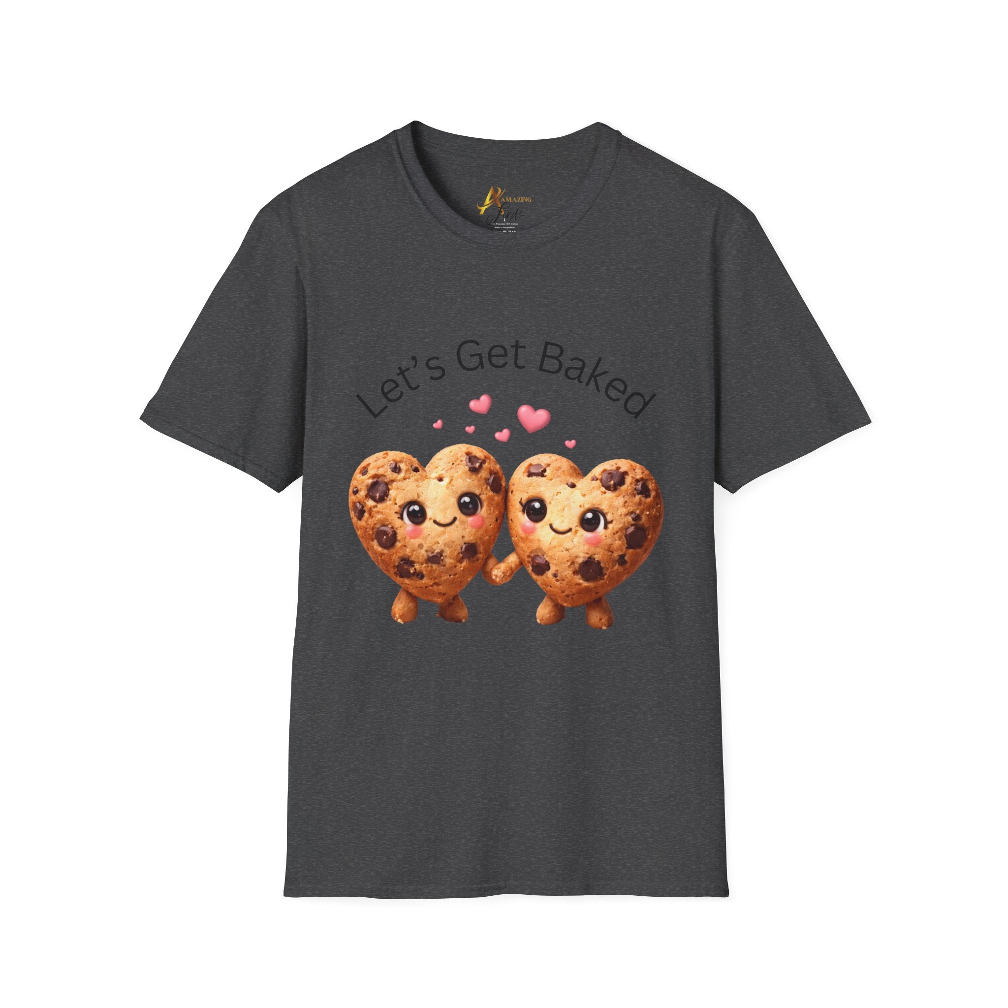 Let's Get Baked Cookie Hearts T-Shirt