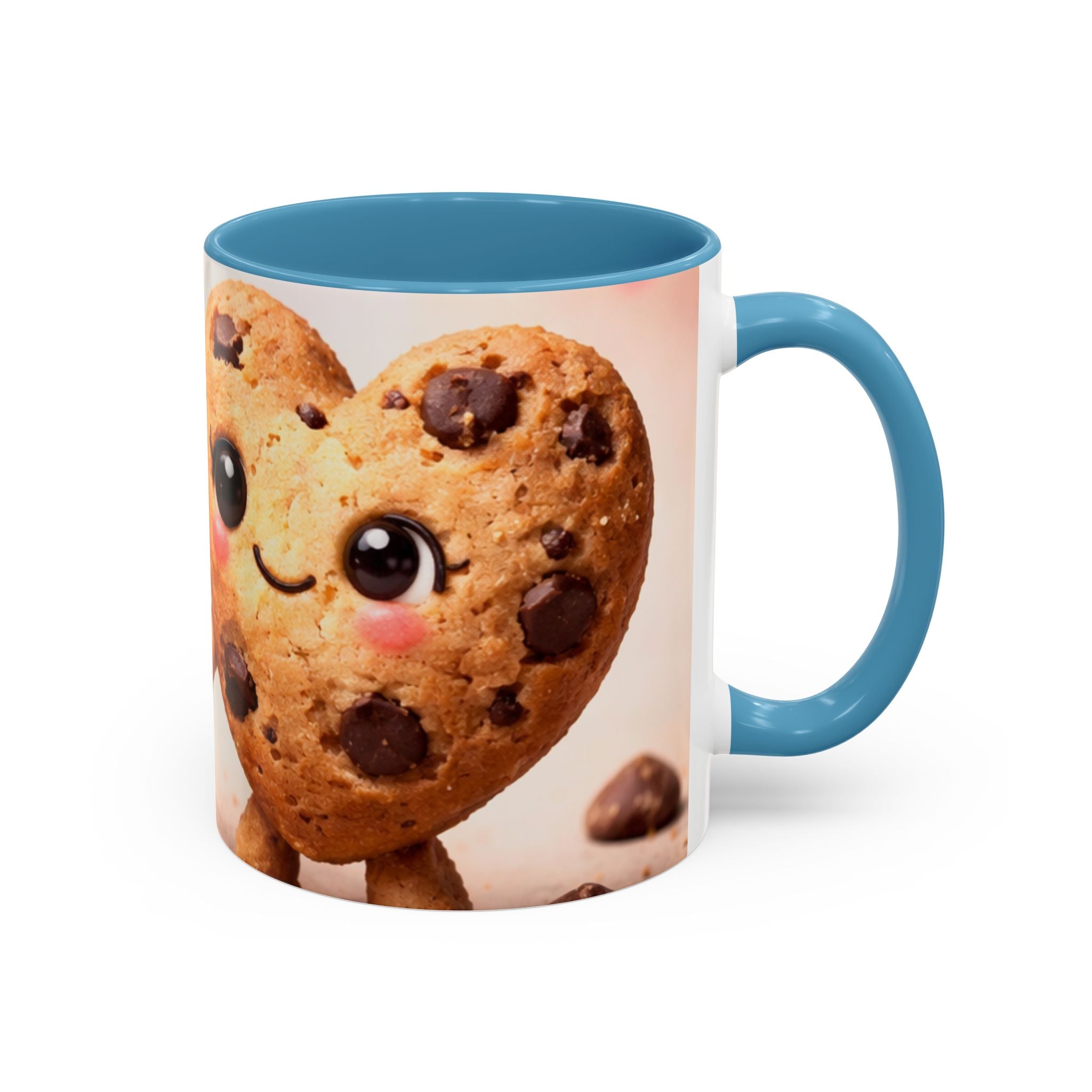 Heart Chocolate Chip Cookies Mug | Accent Coffee Mug, Valentines