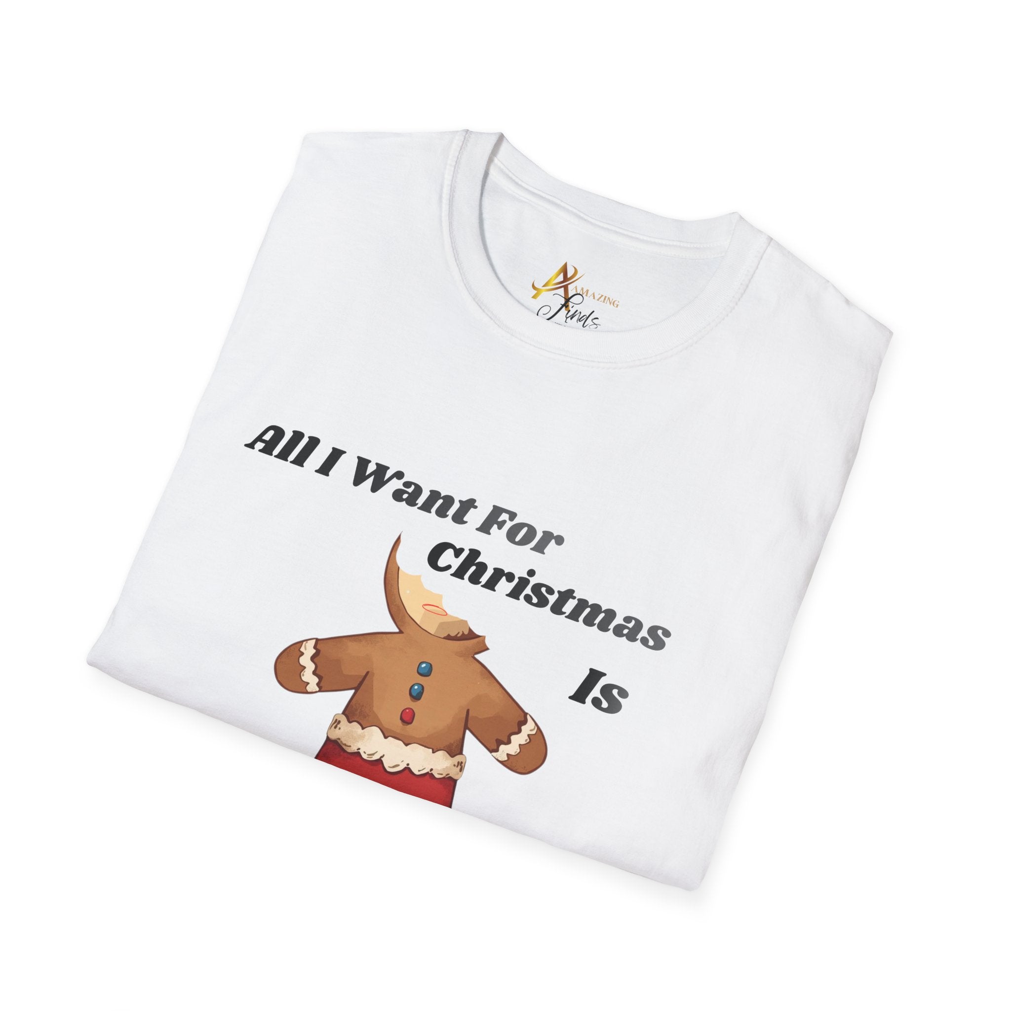 Adult Themed Gingerbread T-Shirt – 'All I Want For Christmas Is Some HEAD' Christmas Attire