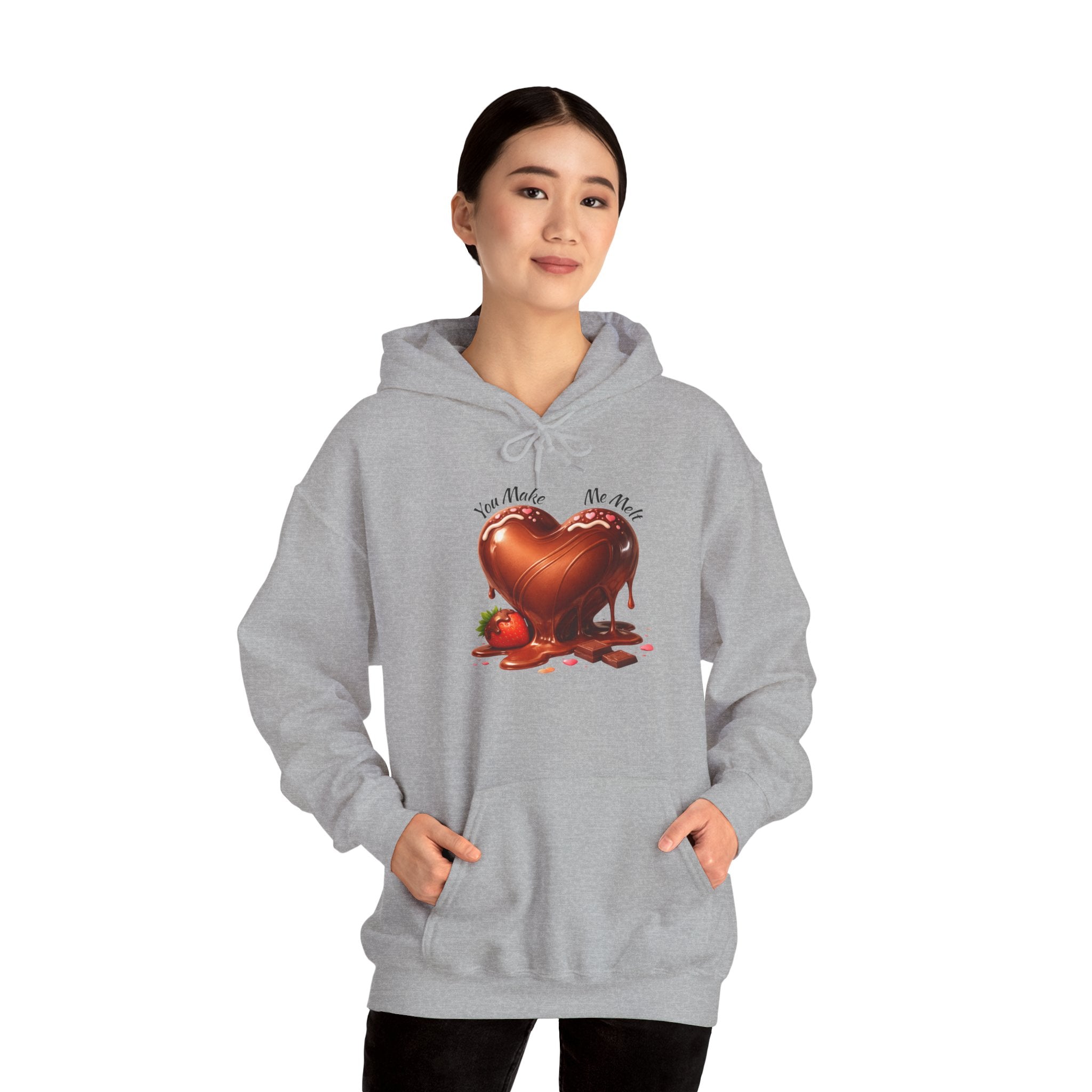 You Melt Me Chocolate Heart Hoodie — Valentine’s Day Sweatshirt