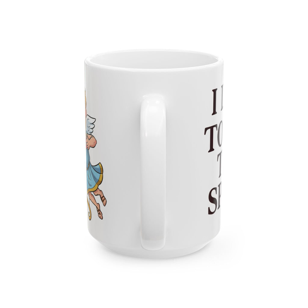 Valentine Cupid Ceramic Mug — "I’d Like To Take You To The Sweet" Romantic Coffee Cup