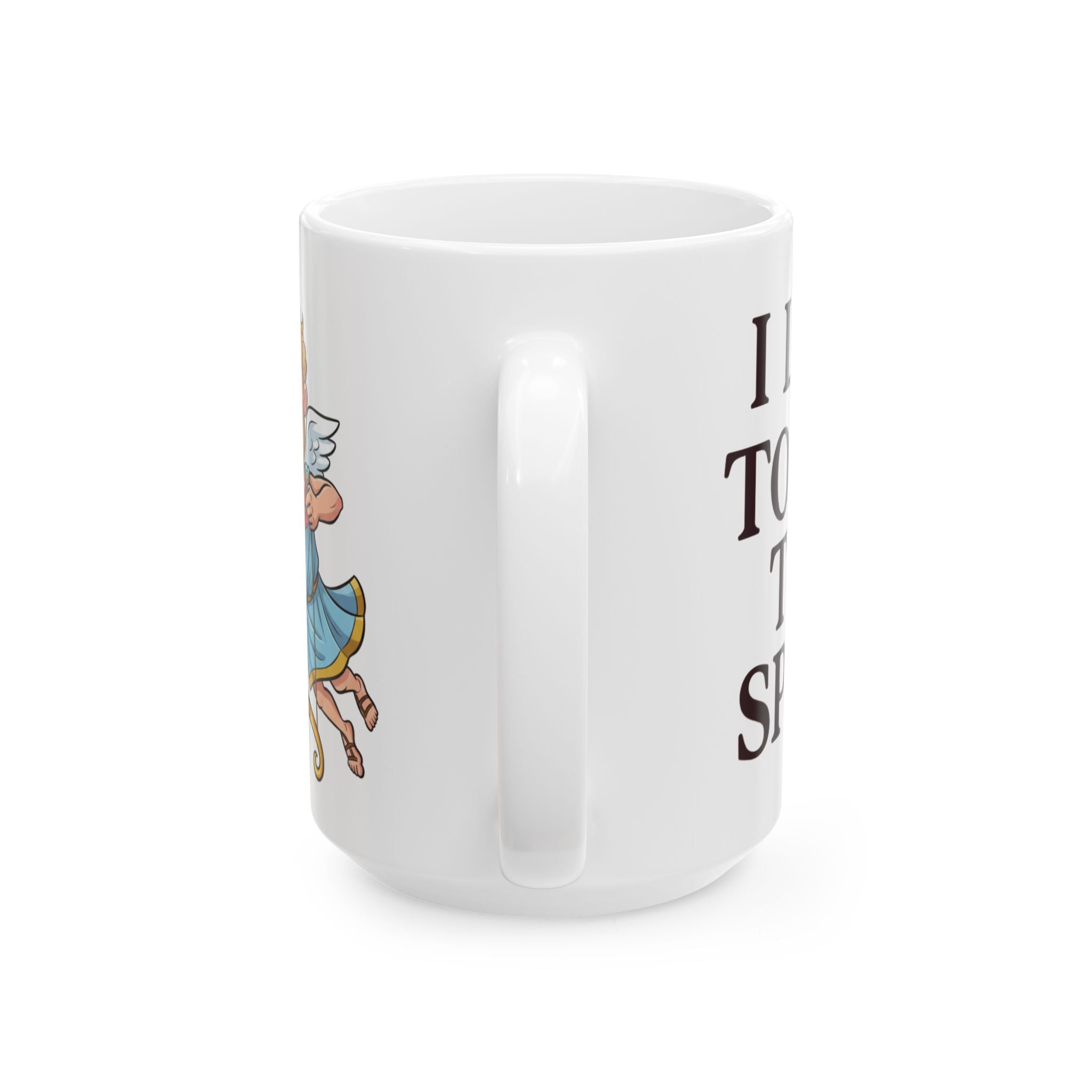 Valentine Cupid Ceramic Mug — "I’d Like To Take You To The Sweet" Romantic Coffee Cup