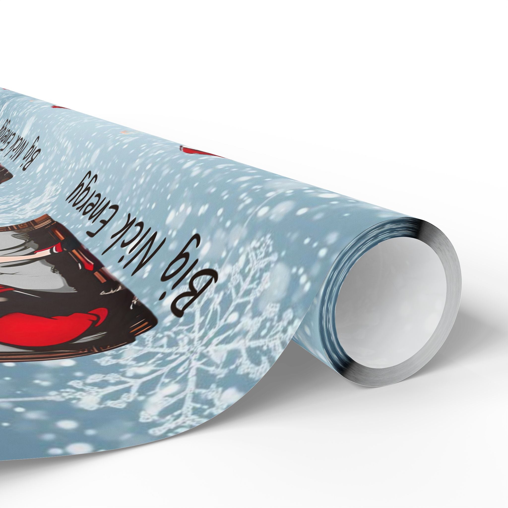 Christmas Santa Wrapping Paper Roll – 'Big Nice Energy' Holiday Gift Wrap