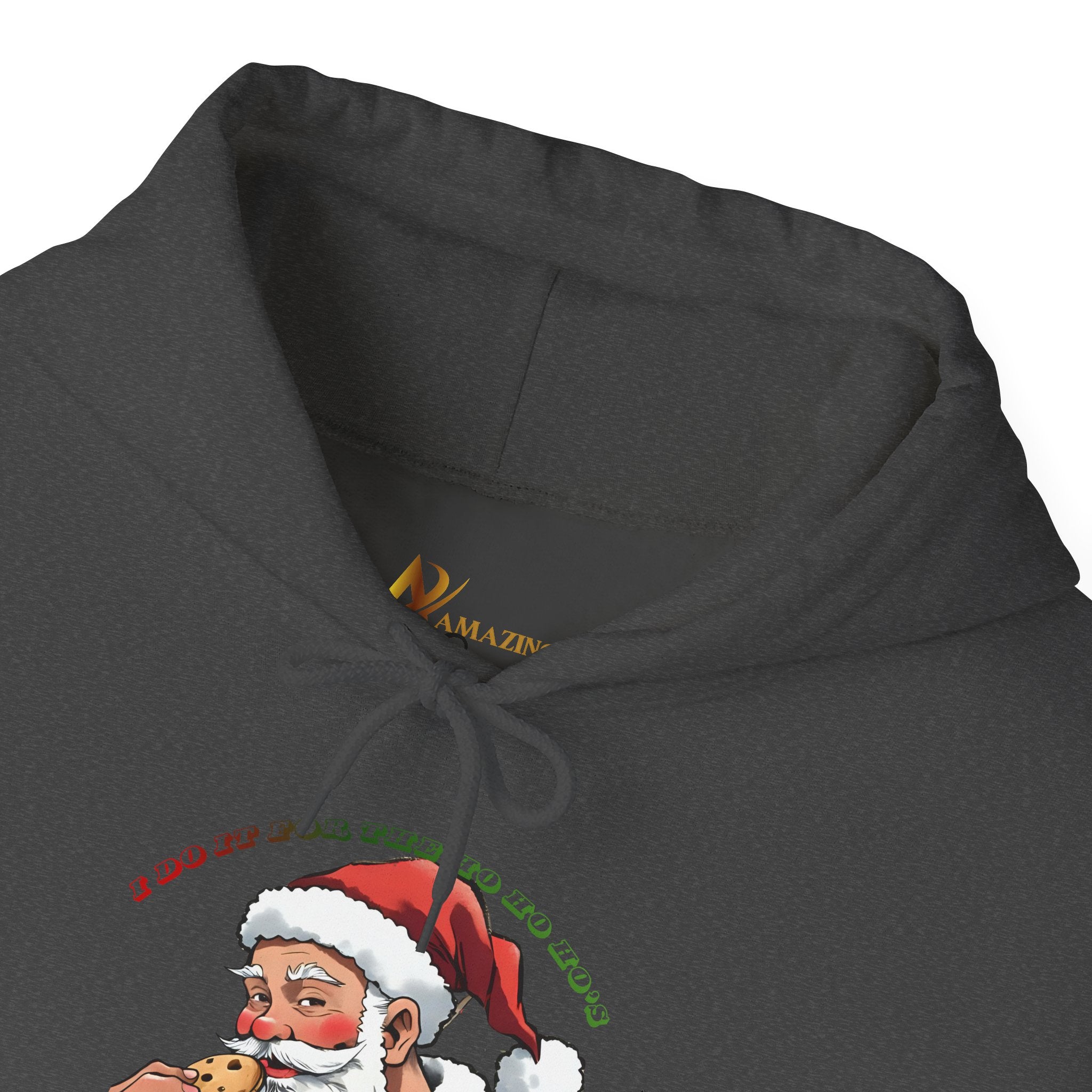 Adult Themed Santa Cookie Hoodie – 'I Do It For The Ho Ho Ho's' Christmas Attire