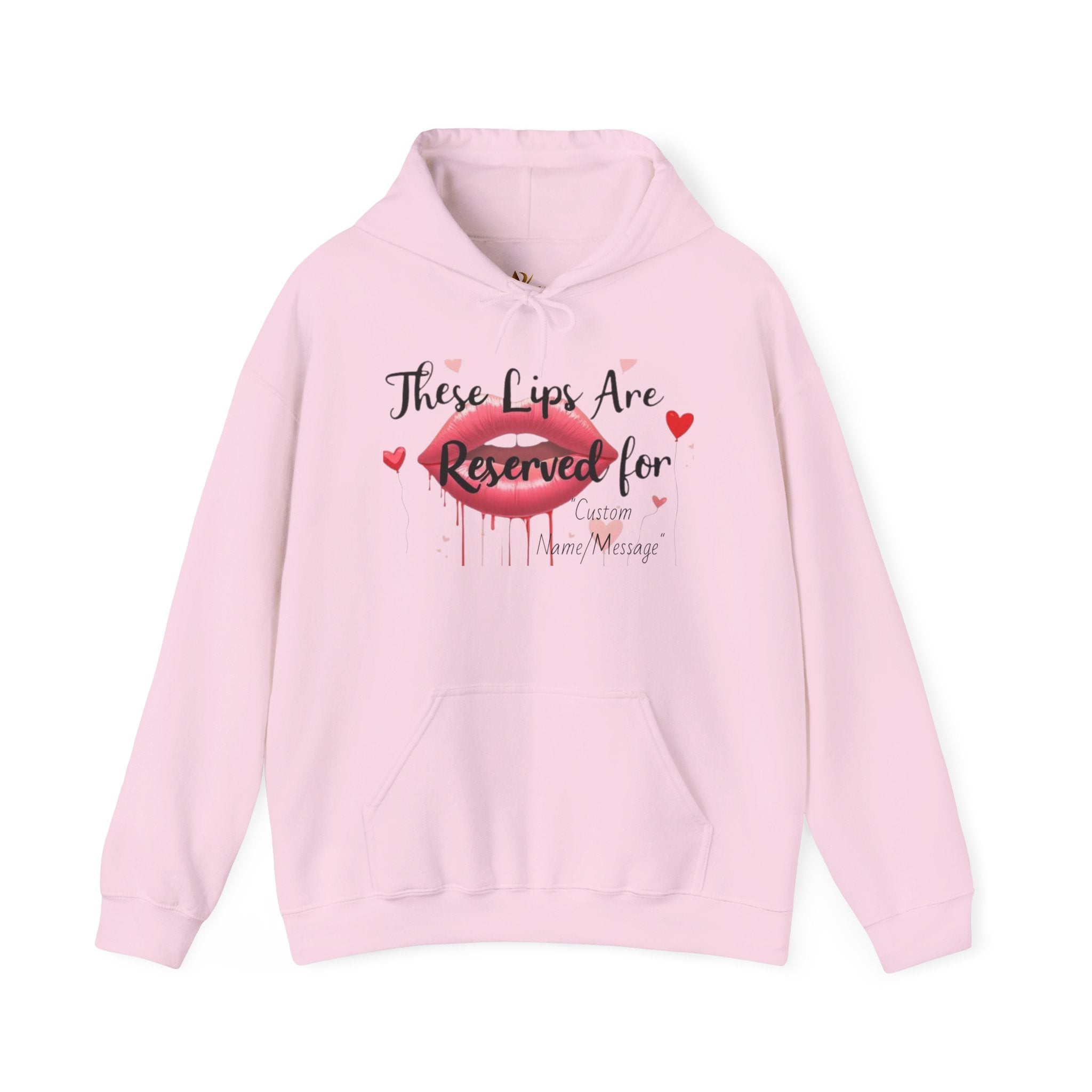 Personalized Hoodie. Lips, Valentine's Day