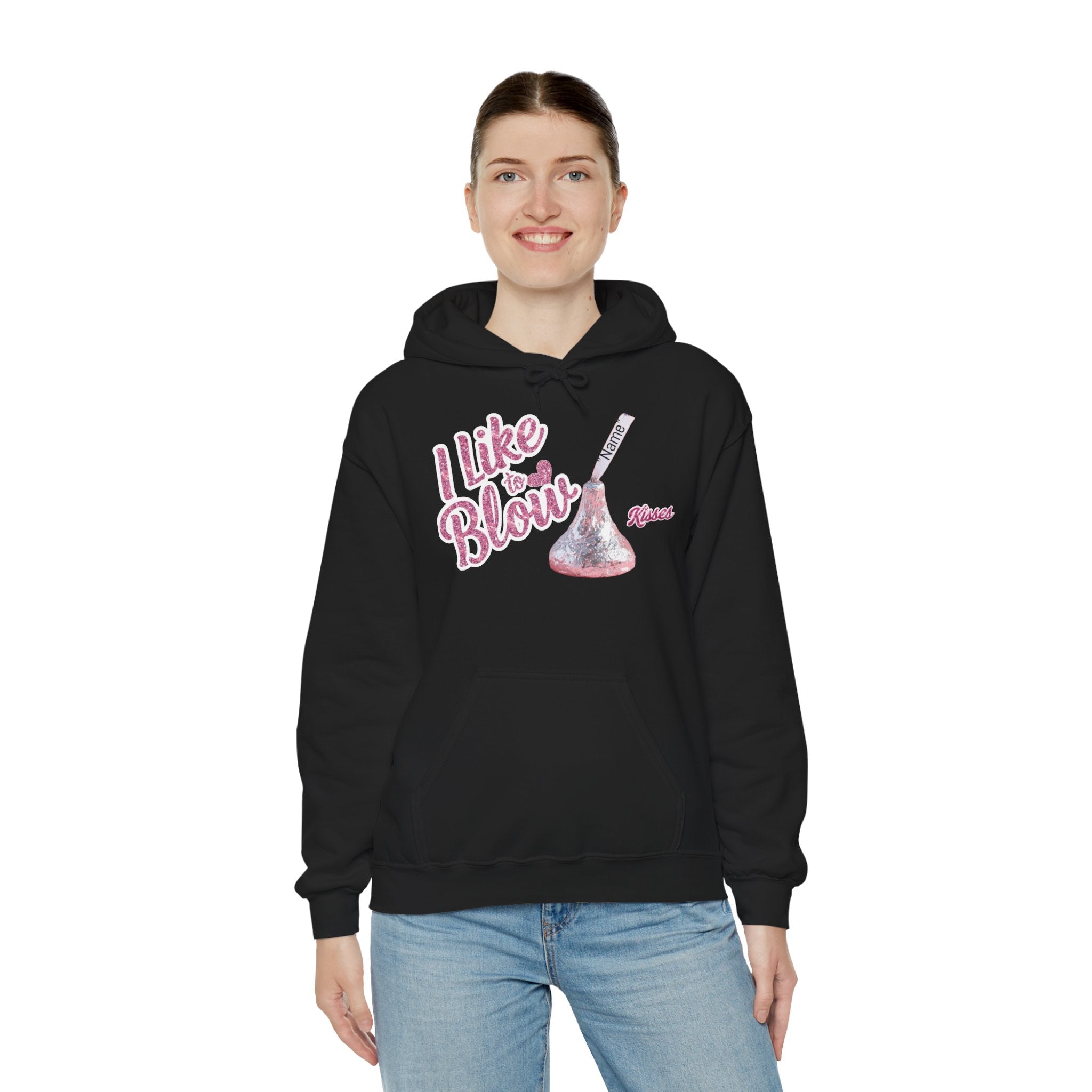 Personalized Valentines Hoodie, Kiss