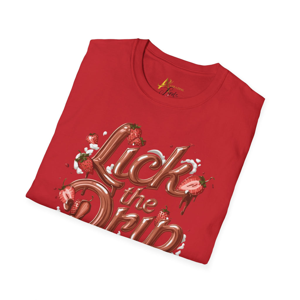 Strawberry Dripping Heart Splash T-Shirt | Valentine Shirt