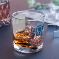 Father's Day Photo Rocks Glass — Personalized 10oz Whiskey Glass (Love You Dad, Custom Name & Year)