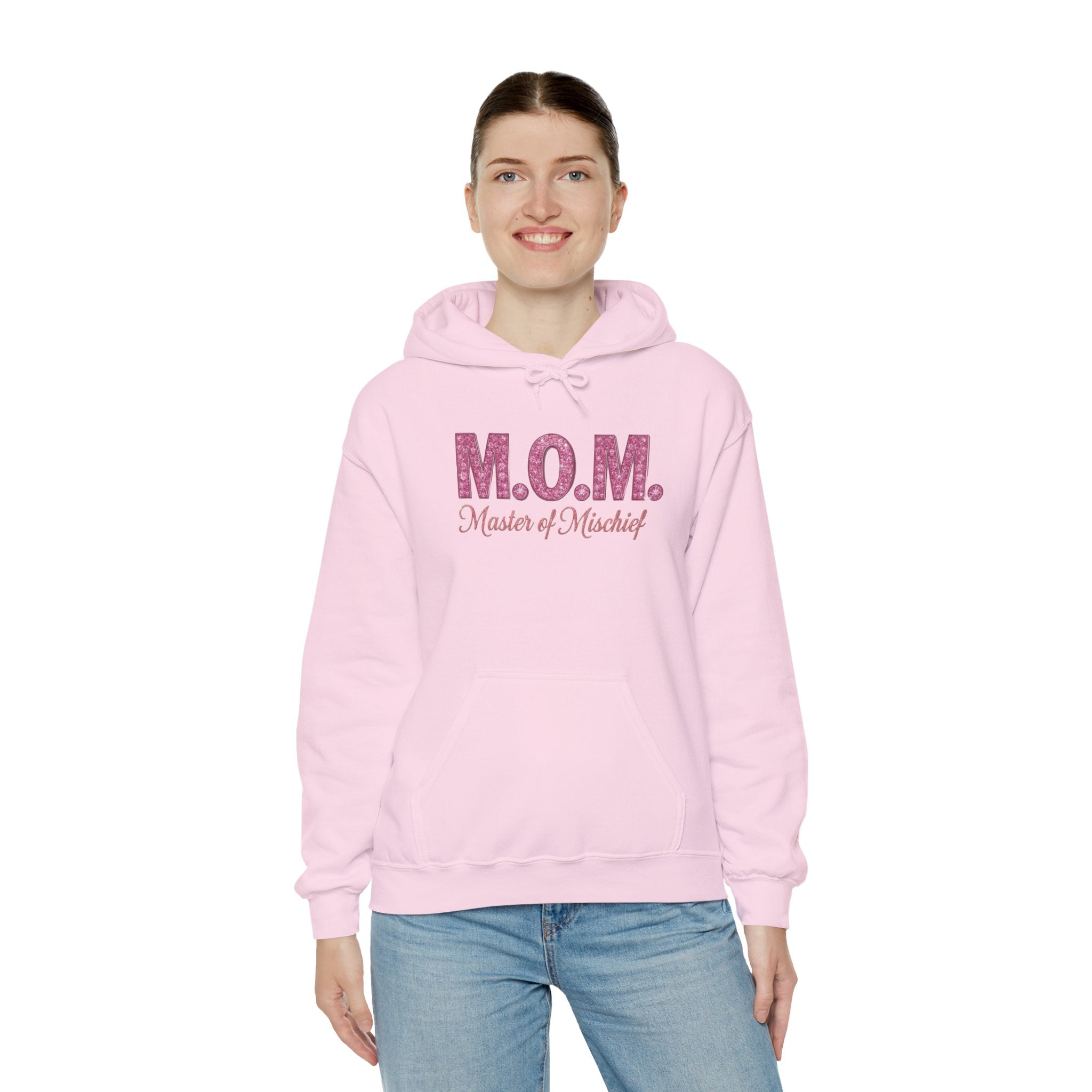 Mom Hoodie — "M.O.M. Master of Mischief" Graphic Mother's Day Pullover