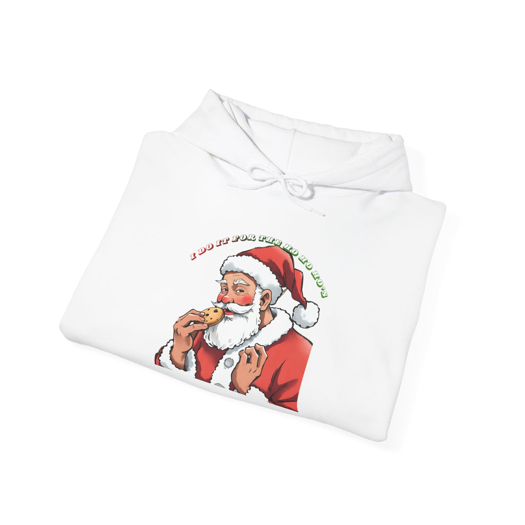 Adult Themed Santa Cookie Hoodie – 'I Do It For The Ho Ho Ho's' Christmas Attire