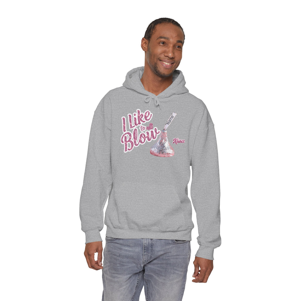 Personalized Valentines Hoodie, Kiss
