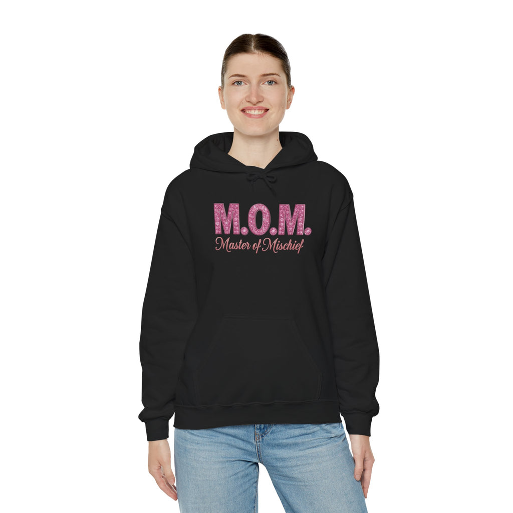 Mom Hoodie — "M.O.M. Master of Mischief" Graphic Mother's Day Pullover
